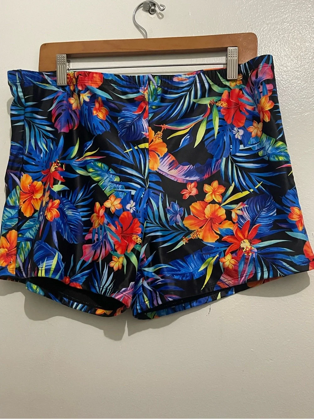 Aqua Eve Women’s Plus Sz 18W  2-pc  Swim Dress with Shorts Floral Print NWT